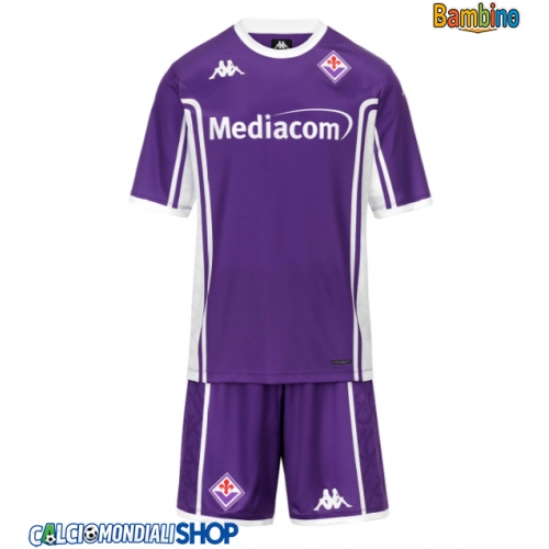 Maglie da calcio Fiorentina Prima Maglia Bambino 2025-26 Manica Corta + Pantaloni corti)